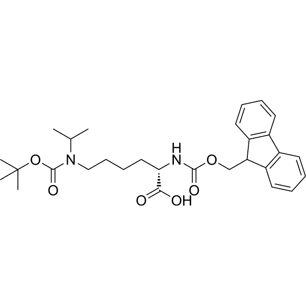 Fmoc-Lys(ipr, Boc)-OH Structure