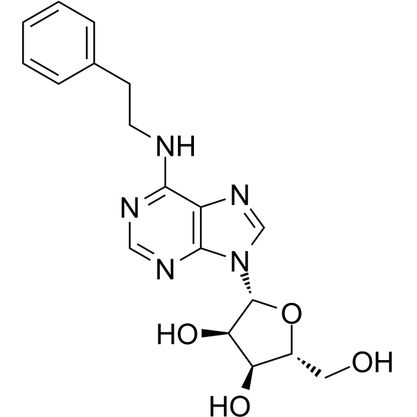 N6-(2-Phenylethyl)adenosine Structure