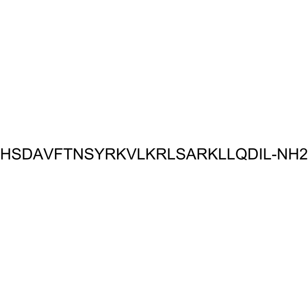 [K15, R16, L27]VIP(1-7)/GRF(8-27) Structure