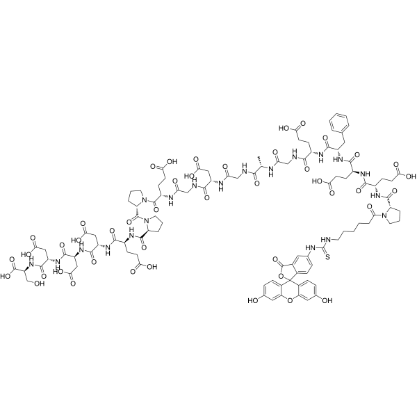 FITC-εAhx-HHV-2 Envelope Glycoprotein G (561-578) Structure