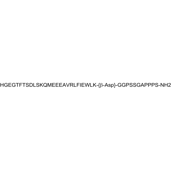 (β-Asp28)-Exenatide Structure