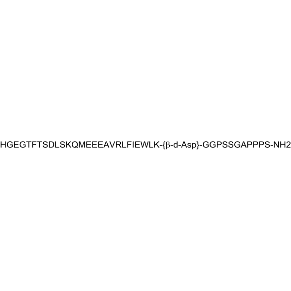 (β-D-Asp28)-Exenatide Structure