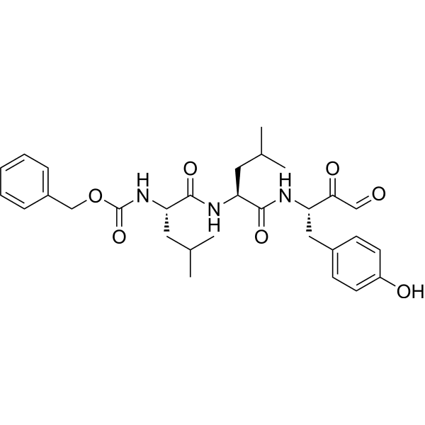 Z-Leu-Leu-Tyr-COCHO Structure