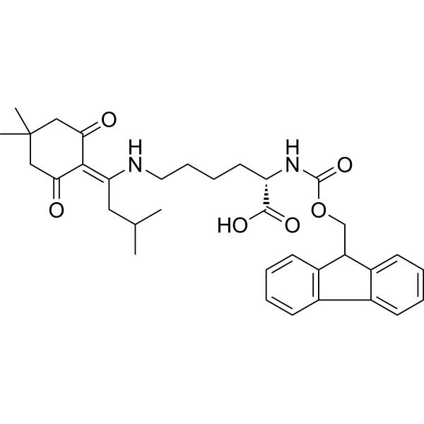 Fmoc-L-Lys(ivDde)-OH Structure