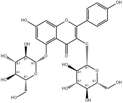 Kaempferol 3,5-O-diglucoside Structure