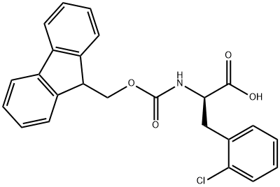 Fmoc-D-Phe(2-Cl)-OH Structure