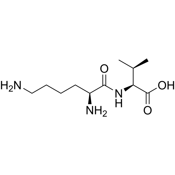 H-Lys-Val-OH Structure