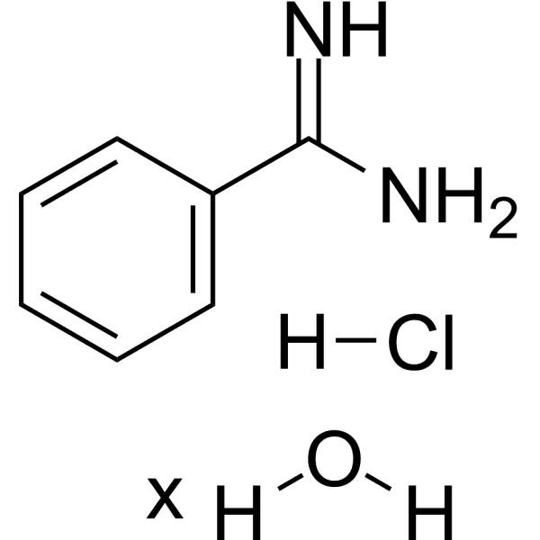 Benzamidine hydrochloride hydrate Structure
