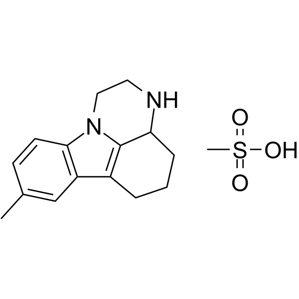 Pirlindole mesylate  Structure