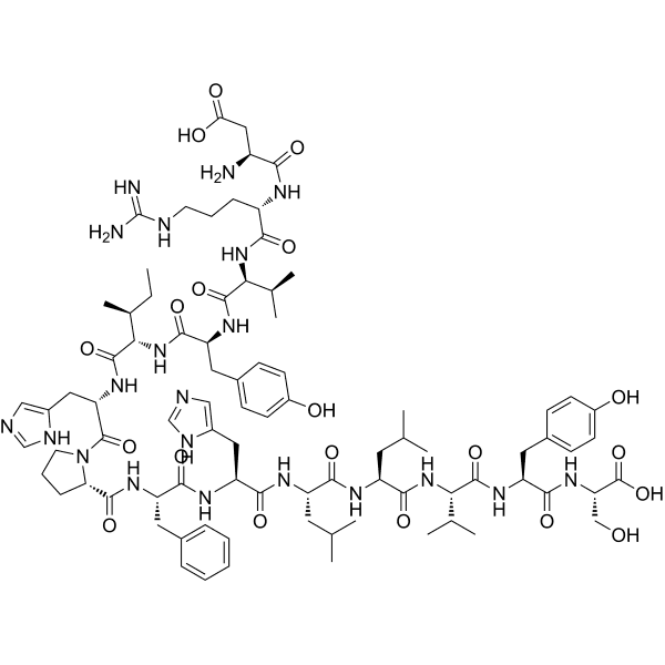 Angiotensinogen (1-14) porcine Structure