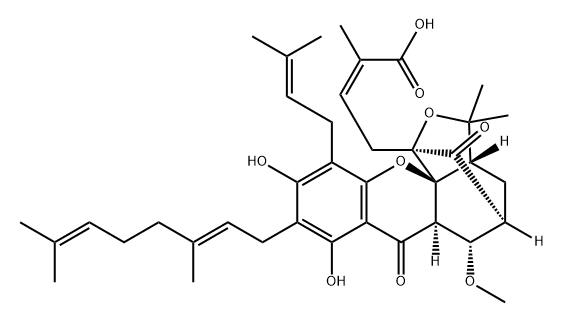 10-Methoxygambogenic acid Structure