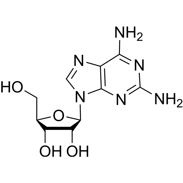 2-Aminoadenosine Structure