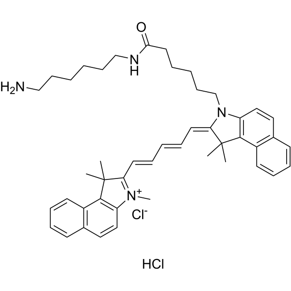  Cyanine5.5 amine Structure
