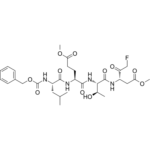 Z-LE(OMe)TD(OMe)-FMK Structure