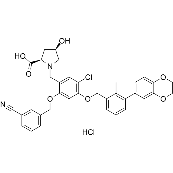 BMS-1166 hydrochloride  Structure