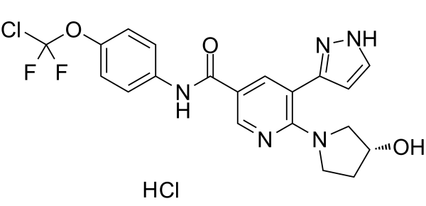 Asciminib hydrochloride Structure