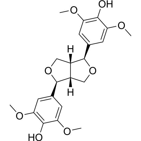 (+)-Syringaresinol Structure