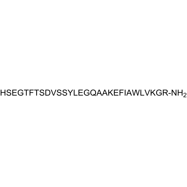 (Ser8)-GLP-1 (7-36) amide, human Structure