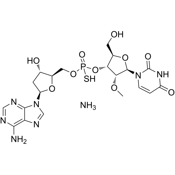 Inarigivir ammonium Structure