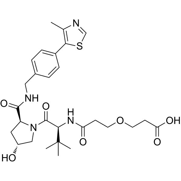 VH032 amide-PEG1-acid  Structure