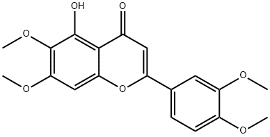 5-hydroxy-3',4',6,7-tetramethoxyflavone Structure