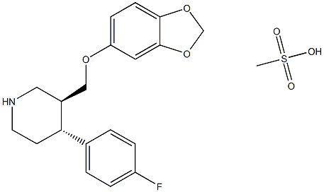 Paroxetine mesylate Structure