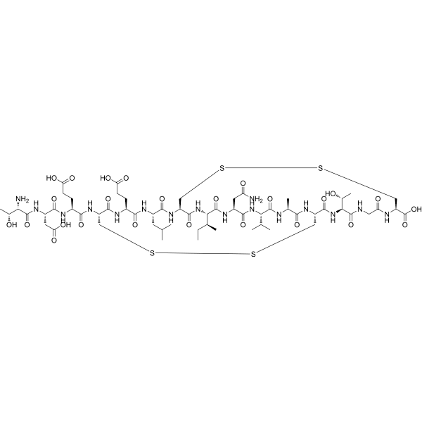 Uroguanylin-15 (Rat) Structure