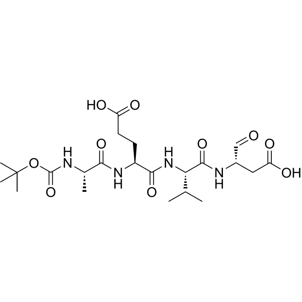 Boc-AEVD-CHO Structure