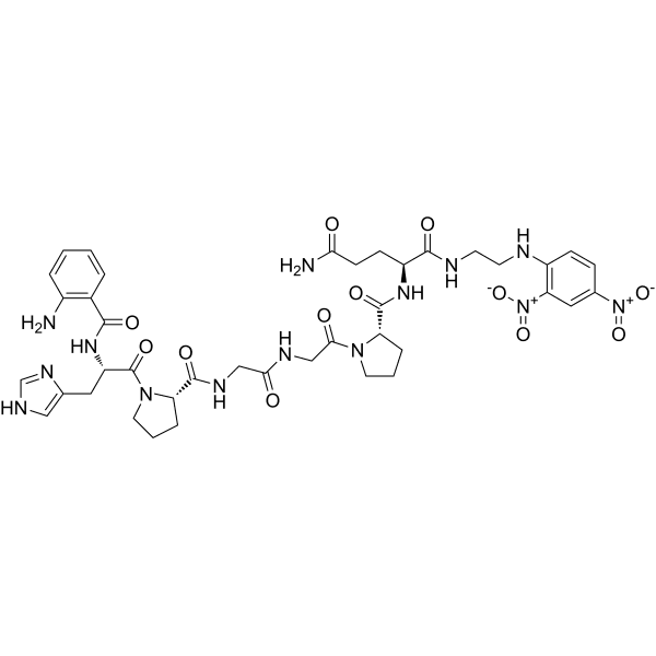 Abz-HPGGPQ-EDDnp Structure