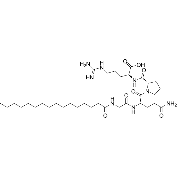 Palmitoyl Tetrapeptide-3 Structure