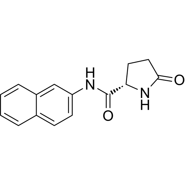 L-Pyroglutamic acid β-naphthylamide Structure