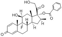 Betamethasone 17-benzoate Structure