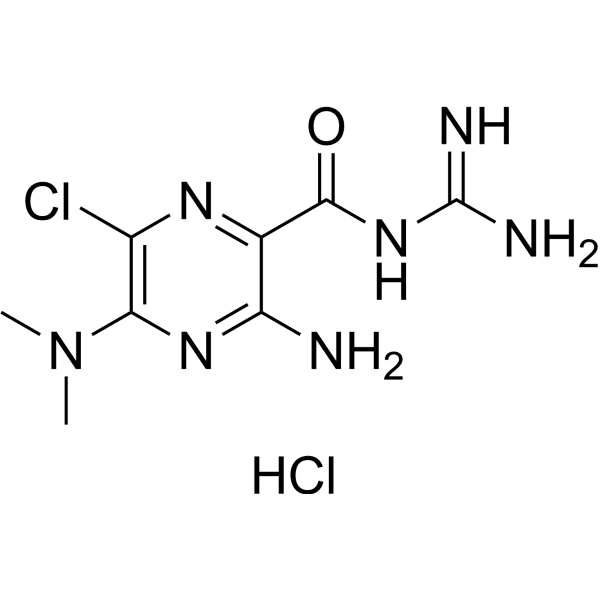 Dimethylamiloride hydrochloride  Structure