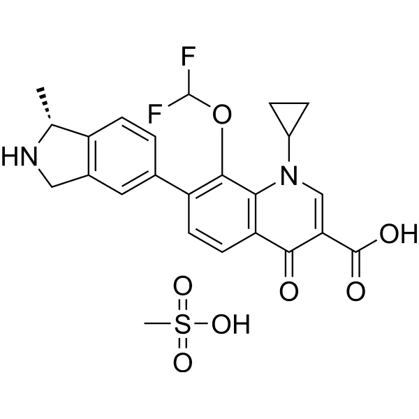 Garenoxacin mesylate Structure