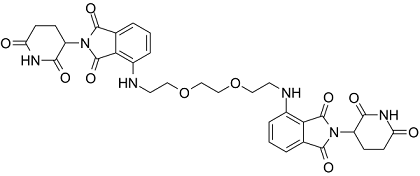 Homo-PROTAC cereblon degrader 1 (OUN20985) Structure