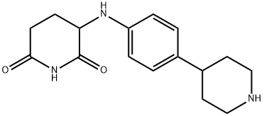 3-((4-(piperidin-4-yl)phenyl)amino)piperidine-2,6-dione Structure