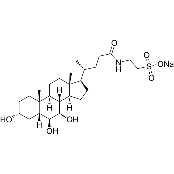 Tauro-α-muricholic acid sodium Structure
