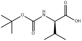 tert-Butoxycarbonyl-D-valine Structure