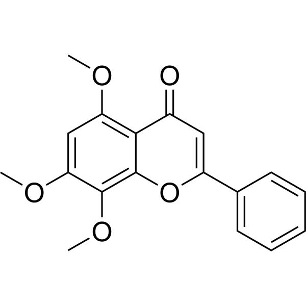 5,7,8-Trimethoxyflavone Structure