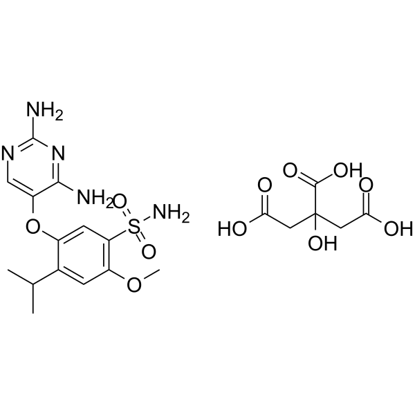 Gefapixant citrate Structure