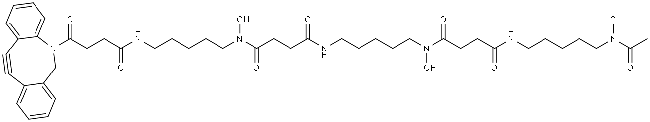 Deferoxamine-DBCO Structure
