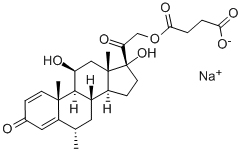 Methylprednisolone sodium succinate Structure