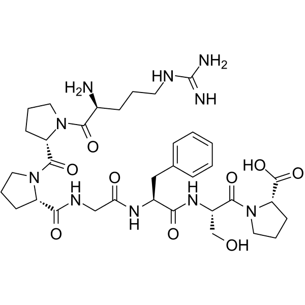 Bradykinin (1-7) Structure