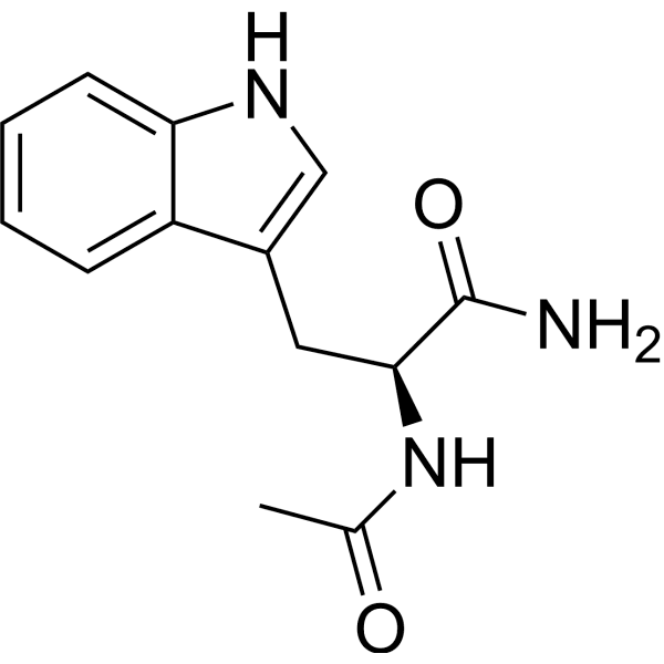 N-Acetyl-L-tryptophanamide Structure