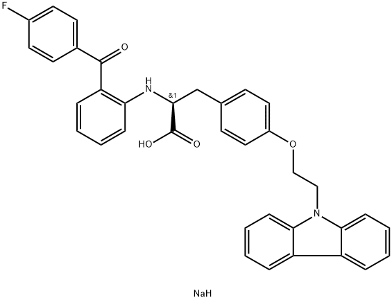 Carfloglitazar sodium Structure