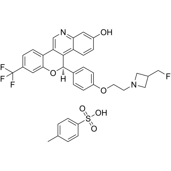 Imlunestrant tosylate Structure