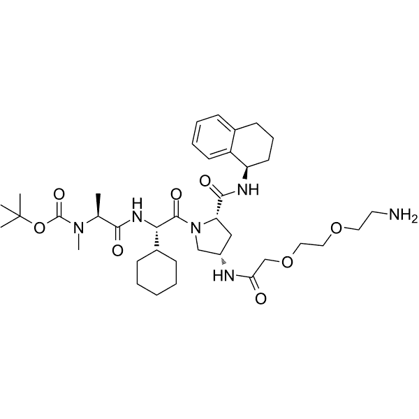 A 410099.1 amide-PEG2-amine-Boc  Structure