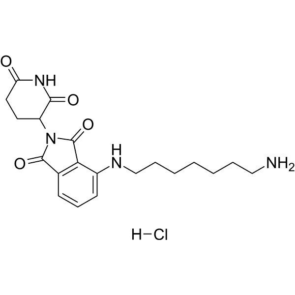 Pomalidomide-C7-NH2 hydrochloride Structure