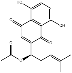 Acetylshikonin Structure