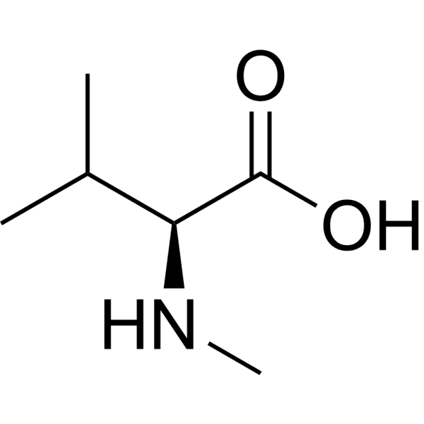 N-Methyl-L-valine Structure